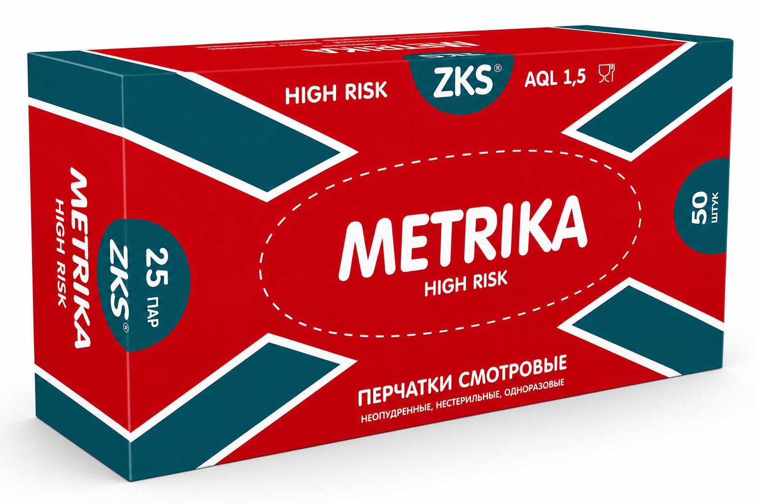 Перчатки Safe&Care латексные Gradient HR 18 High Risk темно-синие